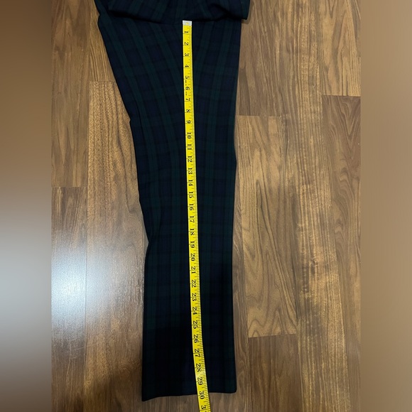 Calvin Klein Simmered Plaid Navy Blue/Hunter Green Pants Size 6 - Picture 8 of 8